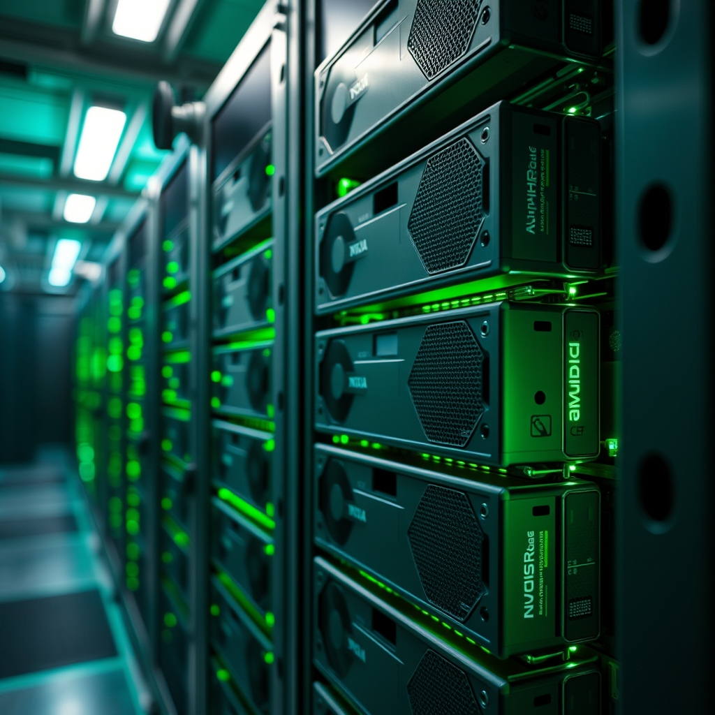 Ilir Ivezaj GPU computing server rack for AI machine learning